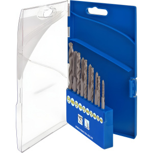 Набор сверл и метчиков 10 шт. (2-8 мм + М3-М8) Профи ПРАКТИКА 646-218