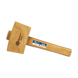 Киянка деревянная 240 г. (боек 115х65х45 мм, деревянная ручка) КОБАЛЬТ 918-725