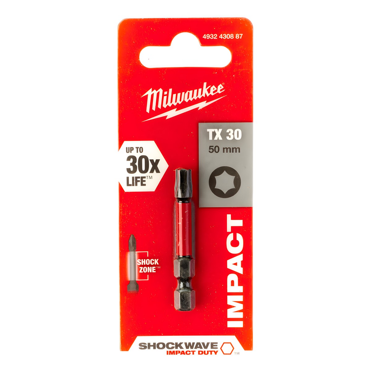 Насадка TX 30 х 50 мм (1 шт.) Shockwave MILWAUKEE 4932430887