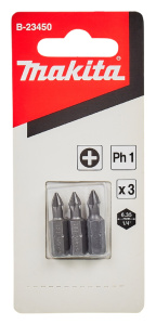 Бита PH 1 х 25 мм C-form (3 шт.) B-23450