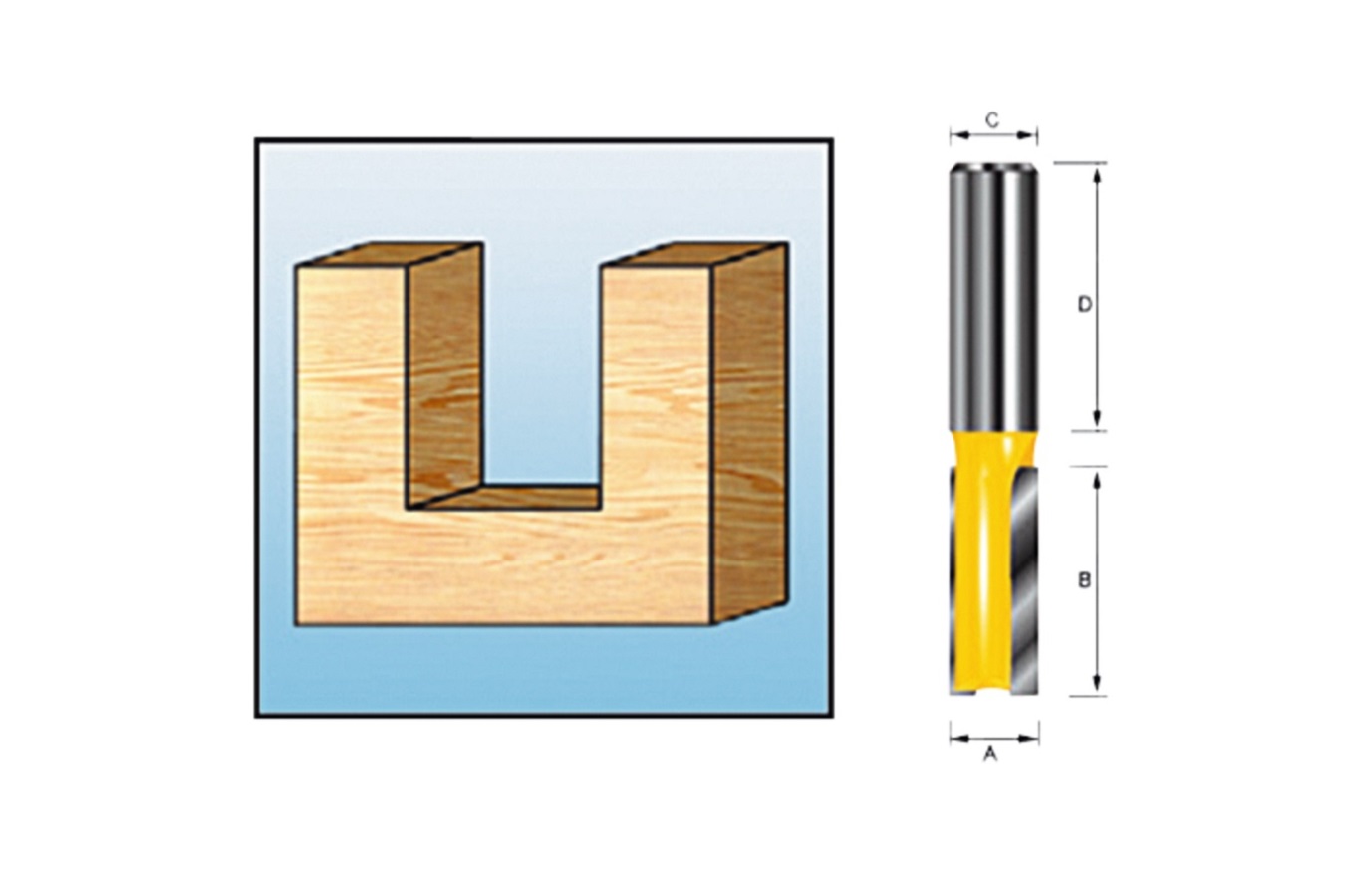 Фреза пазовая (14х35х12х38х2T) MAKITA D-10403