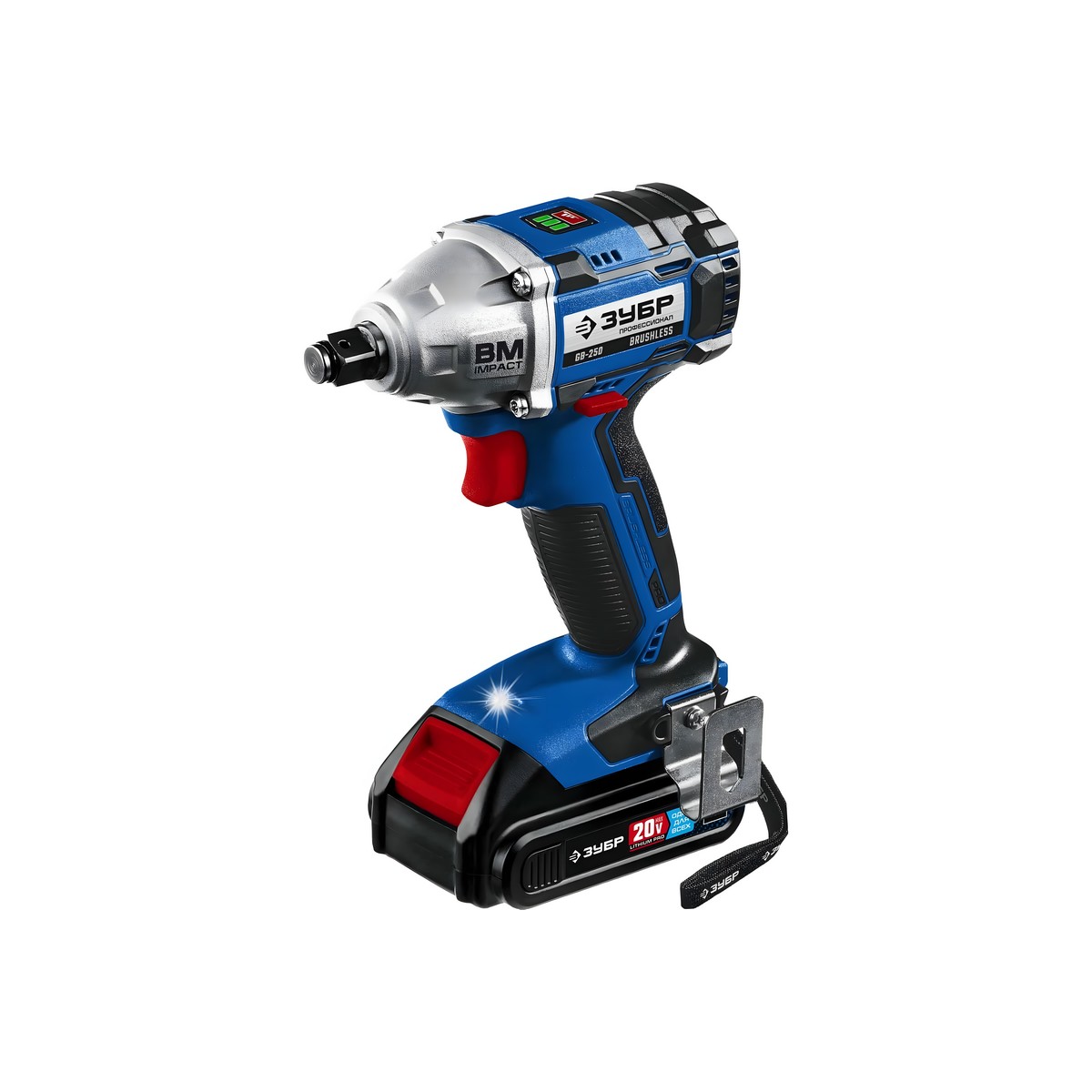 Гайковерт аккумуляторный ударный ЗУБР GB-250-22 (кейс)