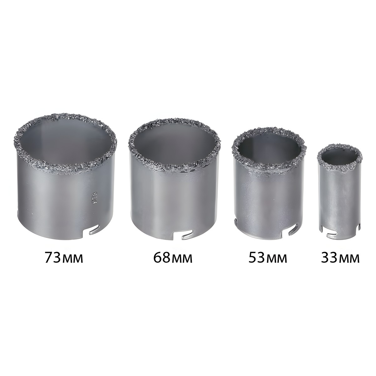 Набор коронок 4 шт. (33, 53, 68, 73 мм) Мастер ПРАКТИКА 910-270