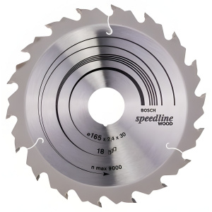 Диск пильный 165 х 30 мм 18T Speedline BOSCH 2608640789