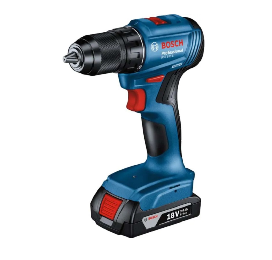 Дрель аккумуляторная BOSCH GSR 185-LI KIT 06019K30F0