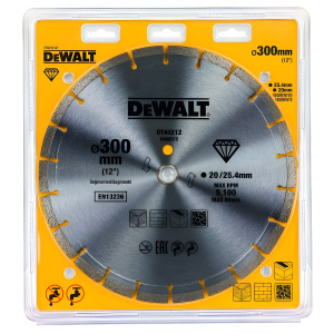 Диск алмазный 300 х 2.4 х 25.4/20 мм (универсальный) DeWalt DT40212