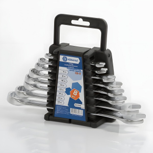 Набор ключей комбинированных 8 шт. (6-19 мм, держатель) КОБАЛЬТ 020102-08