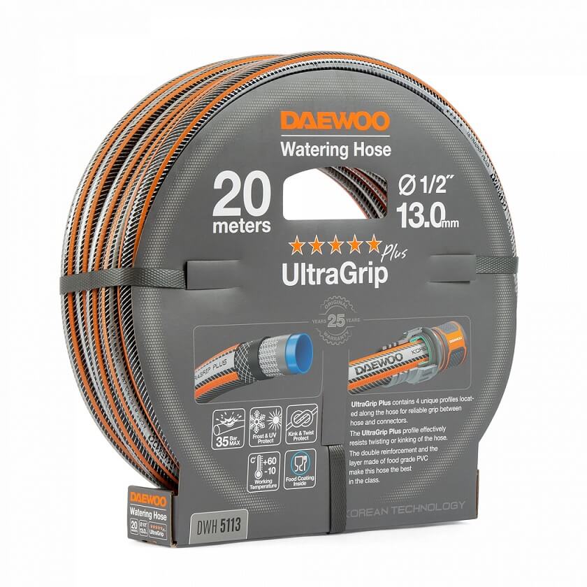 Шланг UltraGrip 20 м, 1/2'' (13 мм) DWH 5113 DAEWOO