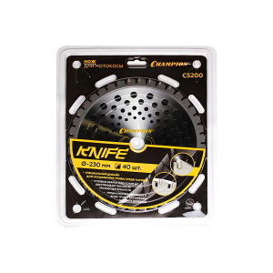 Нож с зубцами из твердого сплава 230 х 25.4 мм 40T Knife (SRM-330ES/350ES/4605) CHAMPION C5200