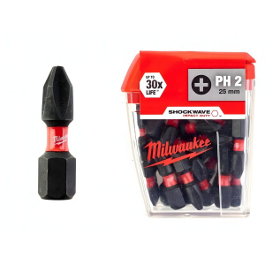 Насадка PH 2 х 25 мм (25 шт.) Shockwave MILWAUKEE 4932430853
