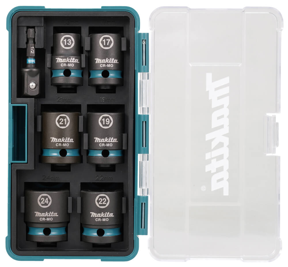 Набор головок ударных 1/2'' (7 шт.) Impact Black MAKITA E-16592