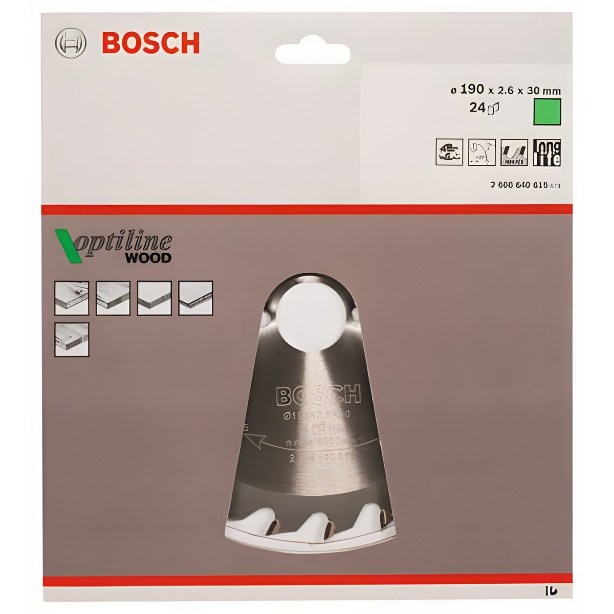 Диск пильный 190 х 30 мм 24T Optiline BOSCH 2608640615