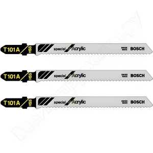 Полотно пильное T 101 A Special for Acrylic (3 шт.) BOSCH 2608631670
