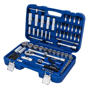 Набор инструментов 100 пр. (1/4'', 1/2'', кейс) КОБАЛЬТ 010113-100