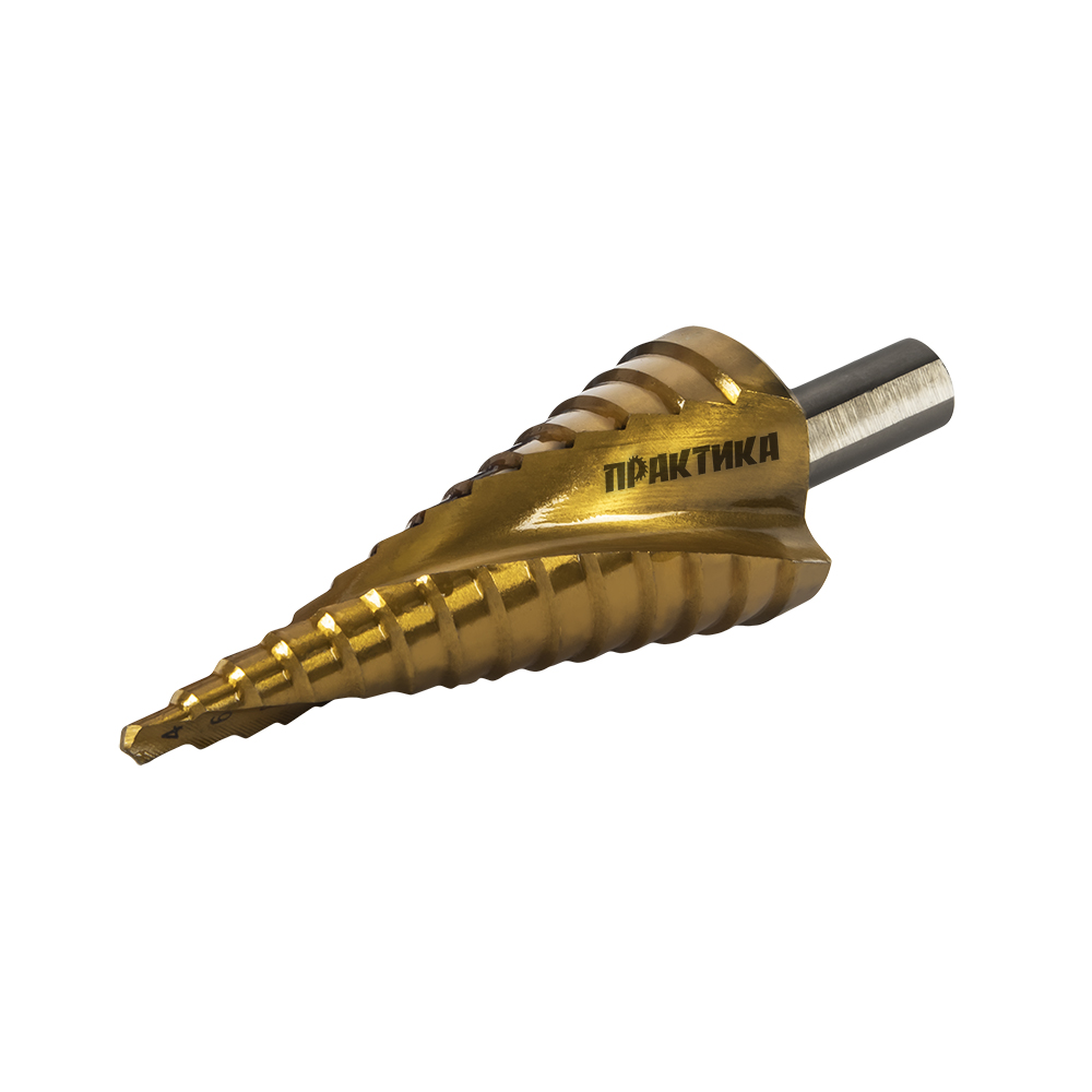 Сверло ступенчатое 4-30 мм (14 ступеней) "Эксперт" ПРАКТИКА 793-770
