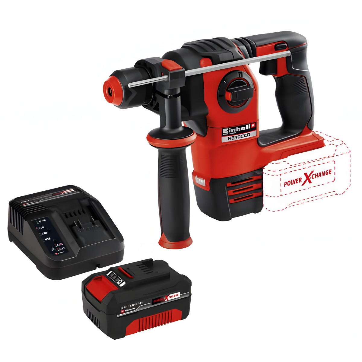 Перфоратор аккумуляторный Einhell PXC HEROCCO + Starter Kit 4.0 4513900SET