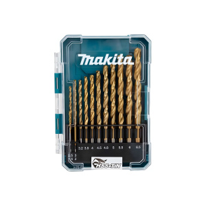 Набор сверл по металлу 13 шт. (1.5-6.5, шаг 0.5 мм) HSS-TIN Economy MAKITA D-72855