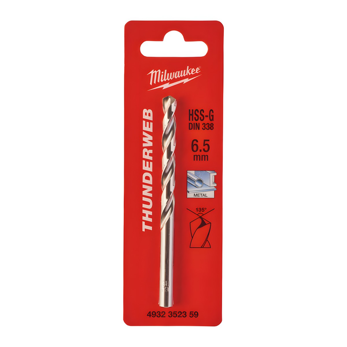 Сверло по металлу 6,5 х 101 мм (1 шт.) HSS-G Thunderweb MILWAUKEE 4932352359