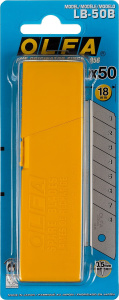 Лезвия для ножа 18 мм (50 шт., сегментированные) OLFA OL-LB-50B
