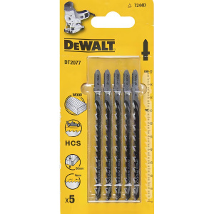 Пилки (5 шт., дерево) DeWalt DT2077-QZ