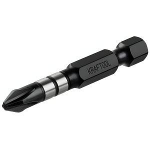 Бита PZ 2 х 50 мм (1 шт.) хвостовик E 1/4'' Impact Pro KRAFTOOL 26193-2-50-S10
