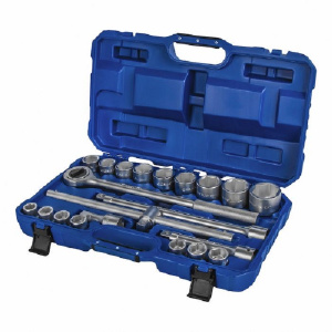 Набор торцевых головок (21 пр., 3/4'', трещотка, кейс) КОБАЛЬТ 924-122