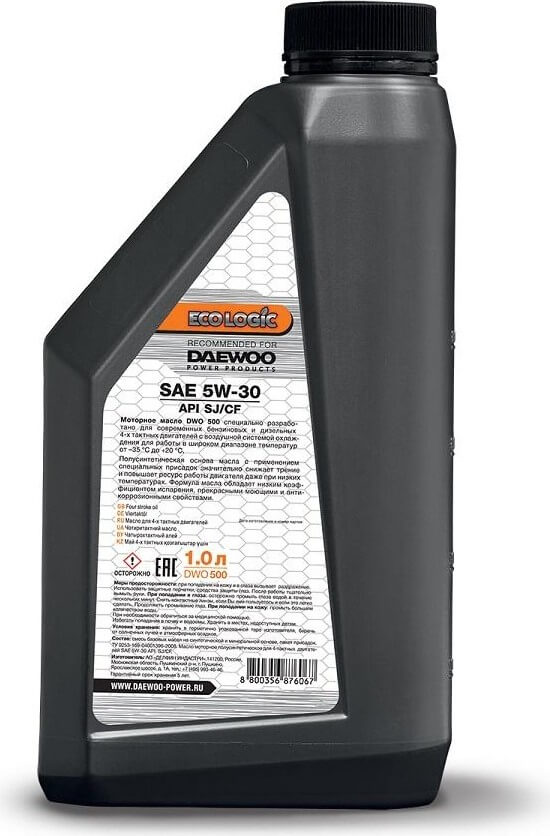 Масло для 4-х тактных двигателей DAEWOO SAE5W-30 DWO 500