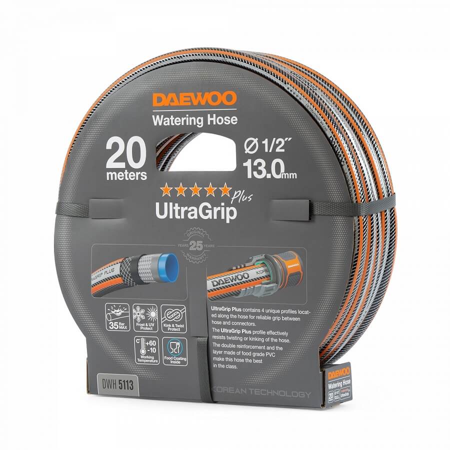Шланг UltraGrip 20 м, 1/2'' (13 мм) DWH 5113 DAEWOO