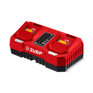 Зарядное устройство ЗУБР БЗУ-20-2 (20V, 3.0A, 2 порта, для LSM)