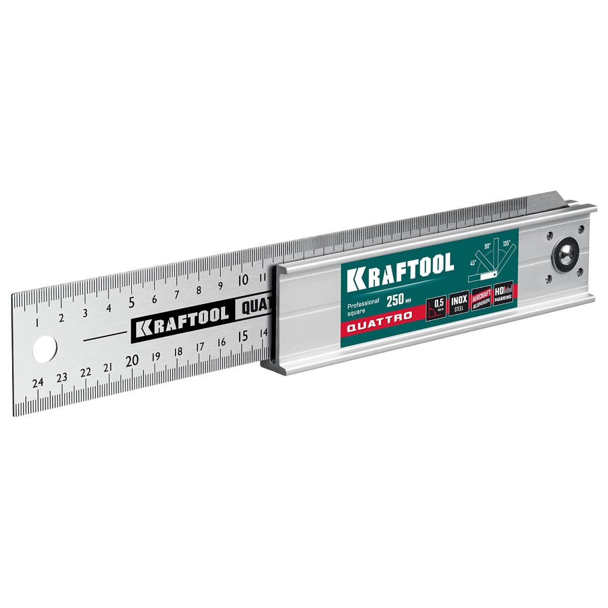 Угольник столярный 250 мм, складной (4 положения) KRAFTOOL QUATTRO 3444