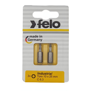 Бита T 10х25 мм (2 шт.) Industrial FELO 02610036