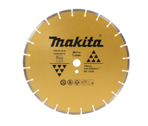 Диск алмазный 350 х 25.4/20 мм (бетон) MAKITA D-56998