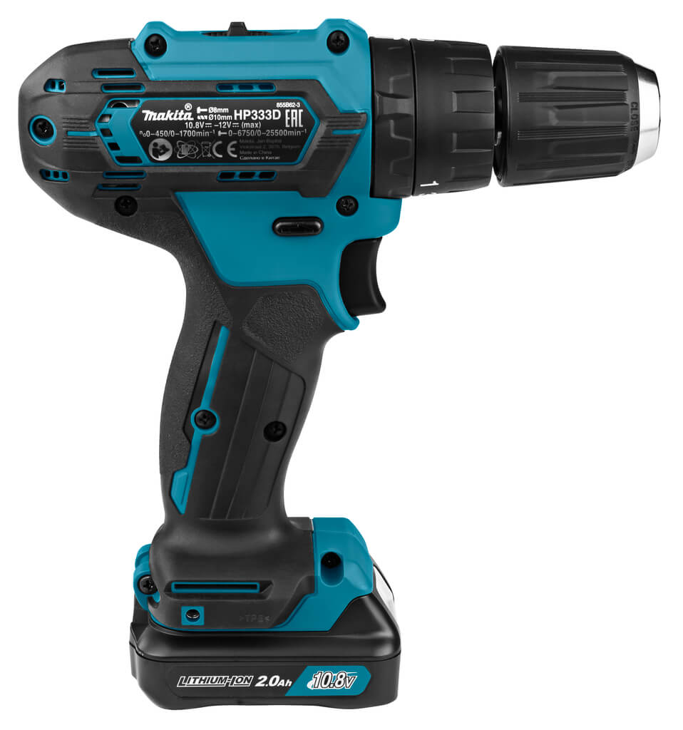 Дрель аккумуляторная ударная MAKITA HP333DWAE