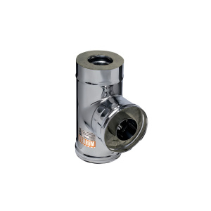 Сэндвич-тройник 90* d115х200 (430/0,8 мм + нерж.) ФЕРРУМ