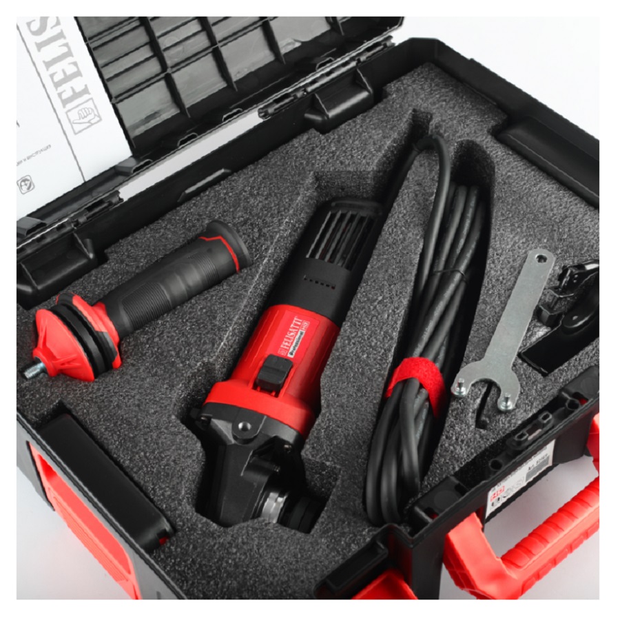 Шлифмашина угловая FELISATTI FT8214 HD (1400ВТ,125диск, конст., рег.об.брон.кейс)