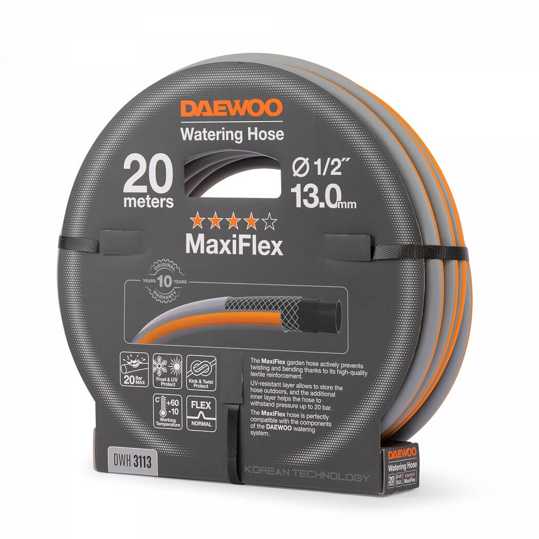 Шланг MaxiFlex 20 м, 1/2'' (13 мм) DWH 3113 DAEWOO