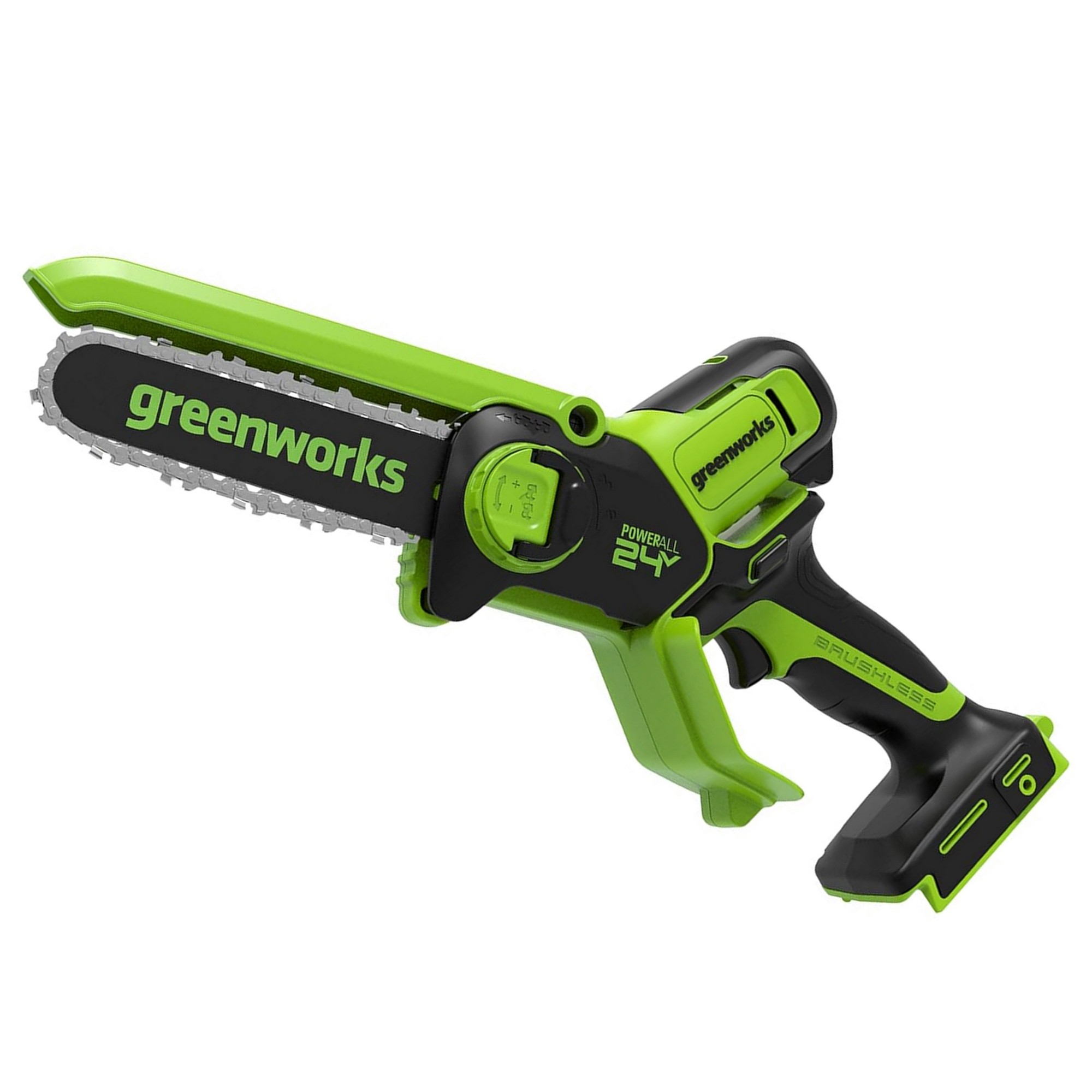 Мини-пила цепная аккумуляторная GREENWORKS GD24CSMNXK2 2008707UA