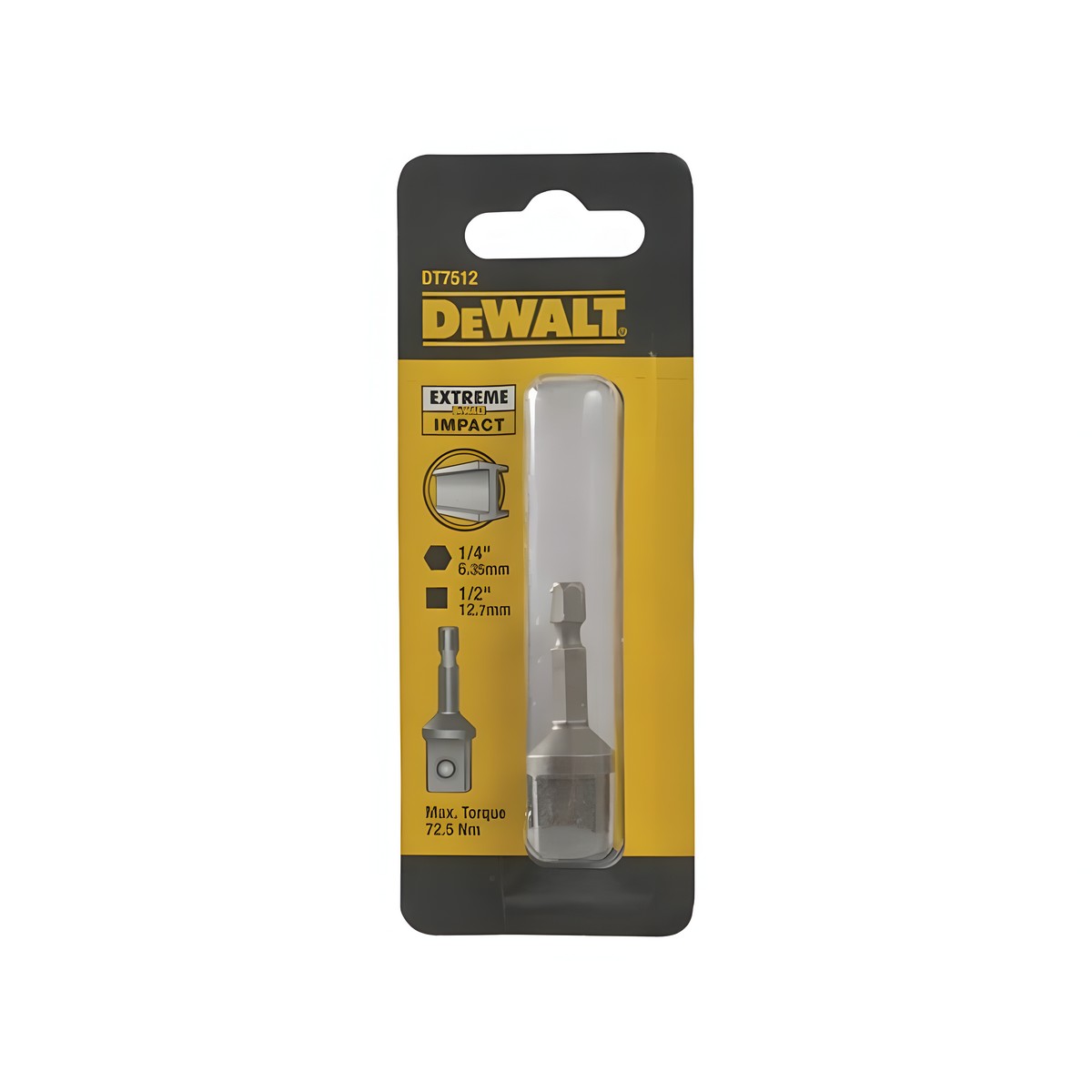 Адаптер внешний квадрат с 1/2'' на 1/4'' DeWalt DT7512-QZ