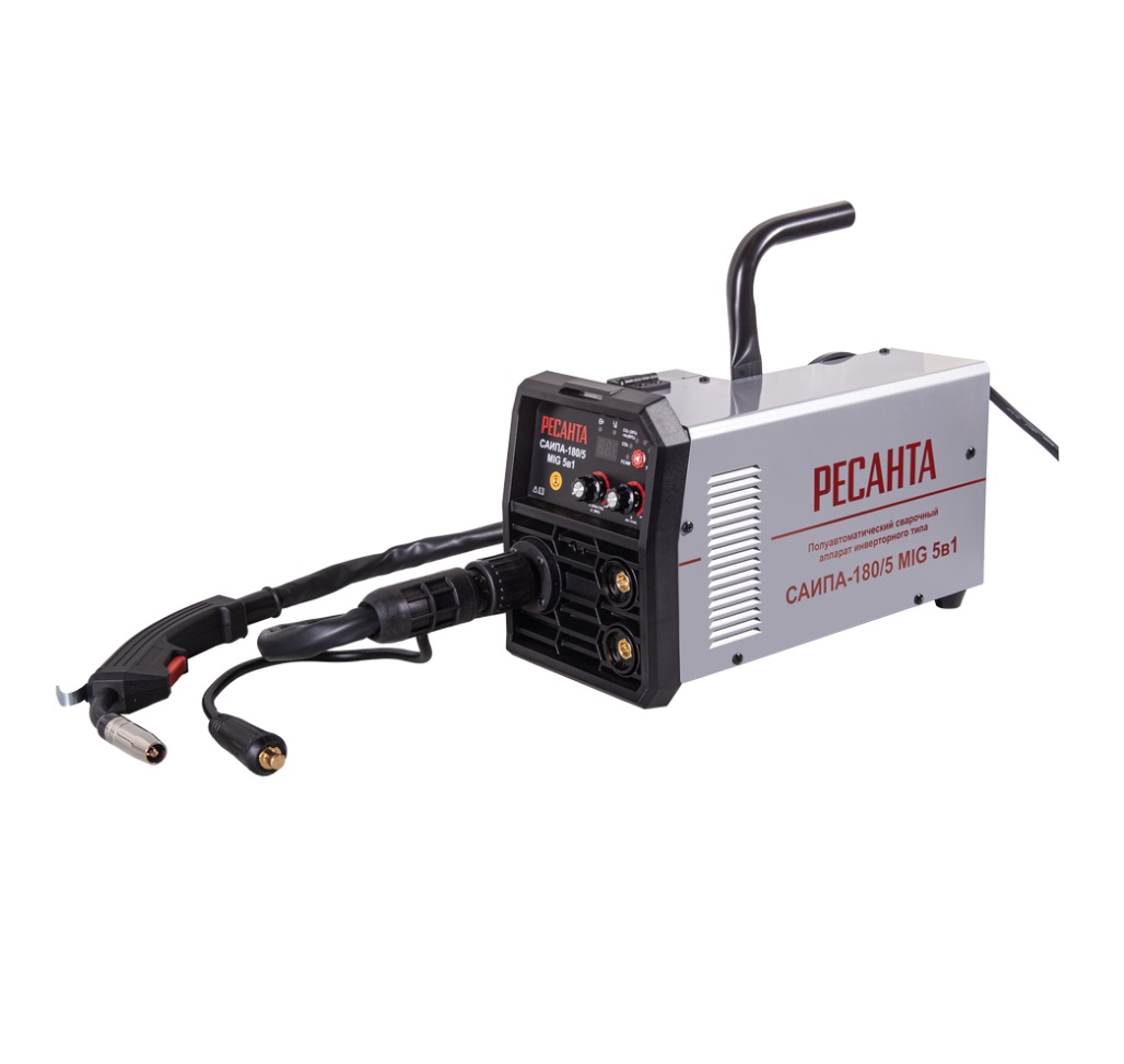 Инвертор-полуавтомат сварочный РЕСАНТА САИПА-180/5 MIG 5в1
