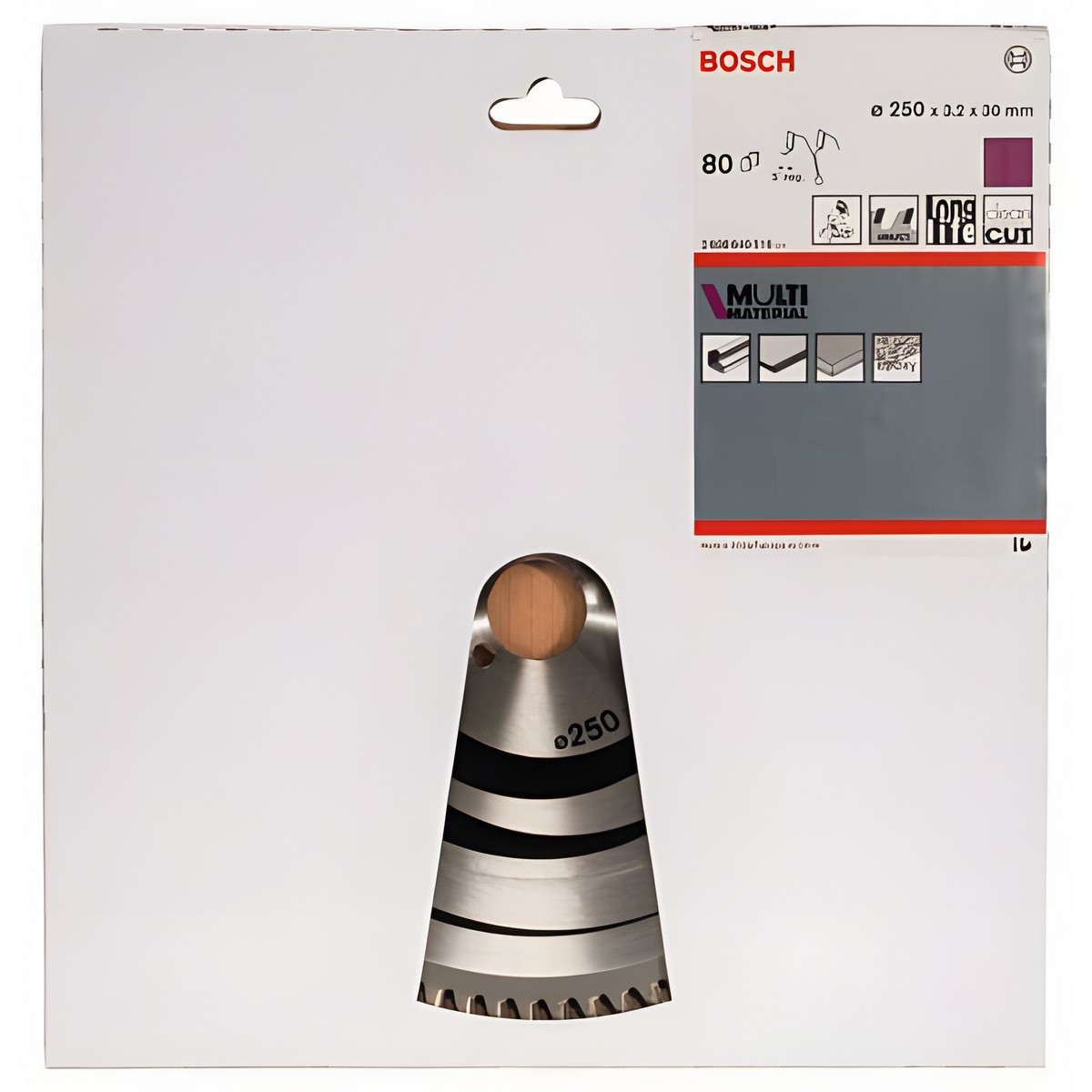 Диск пильный 250 х 30 мм 80T MultiMaterial BOSCH 2608640516
