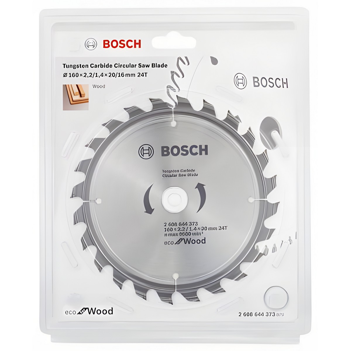 Диск пильный 160 х 20/16 мм 24T ECO for Wood BOSCH 2608644373
