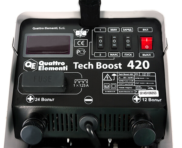 Пуско-зарядное устройство QUATTRO ELEMENTI Tech Boost 420