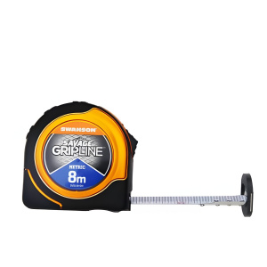 Рулетка метрическая, 8м, Grip Line, Savage SVGL8M1M