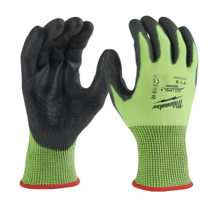 Перчатки защитные Hi-Vis Cut level (Хай Виз Кат Левел) 5/E, XXL/11 MILWAUKEE 4932479935