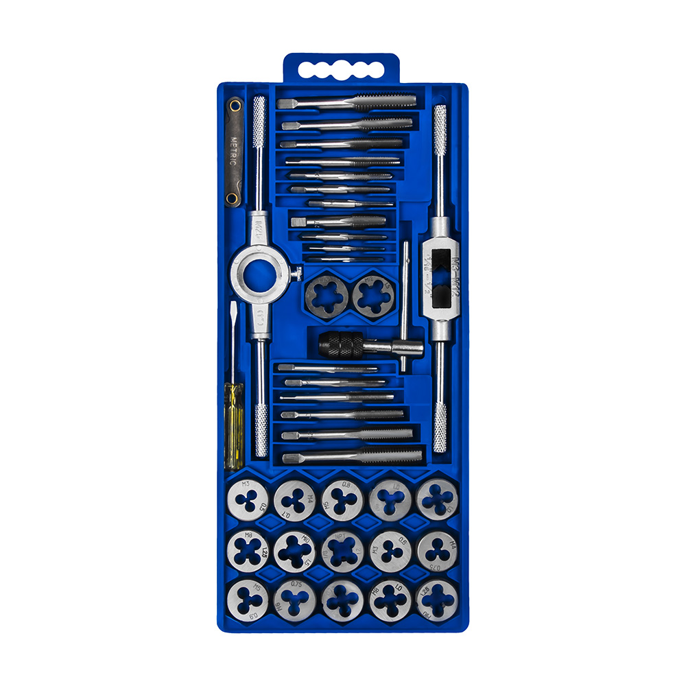 Набор метчиков и плашек (40 предм., метрические, кейс) КОБАЛЬТ 920-162