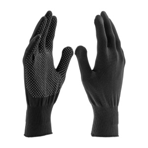 Перчатки из синтетической нити, 13 класс, р-р XL, цвет черный 67848