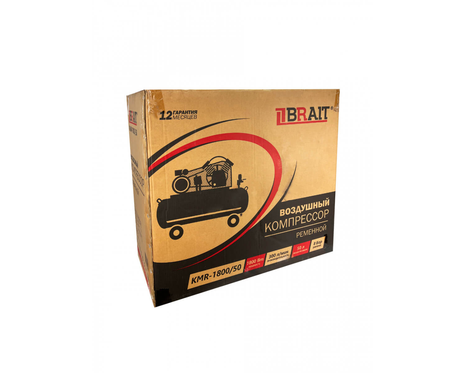 Компрессор воздушный BRAIT KMR-1800/50 20.01.021.043