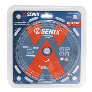 Диск пильный по дереву 190мм х 30 мм, 24Т, SENIX
