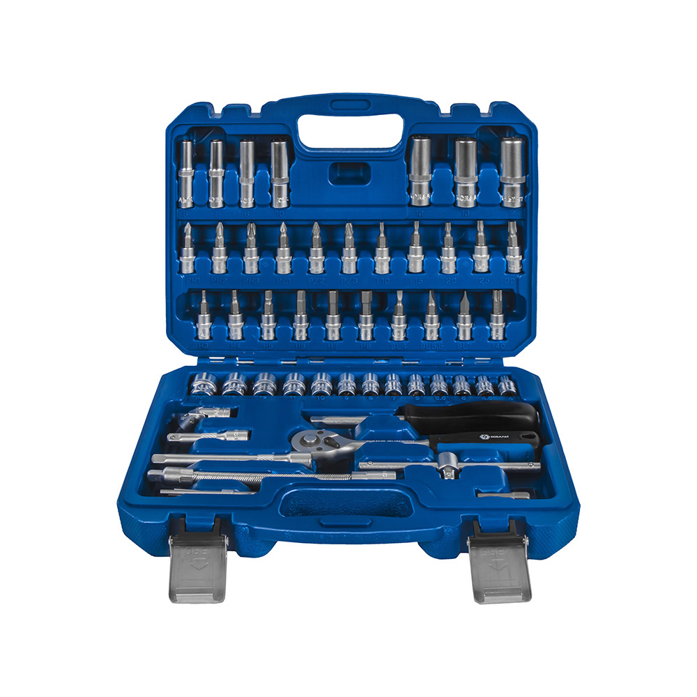 Набор инструмента, универсальный (53 предм., 1/4'', кейс) КОБАЛЬТ 919-562