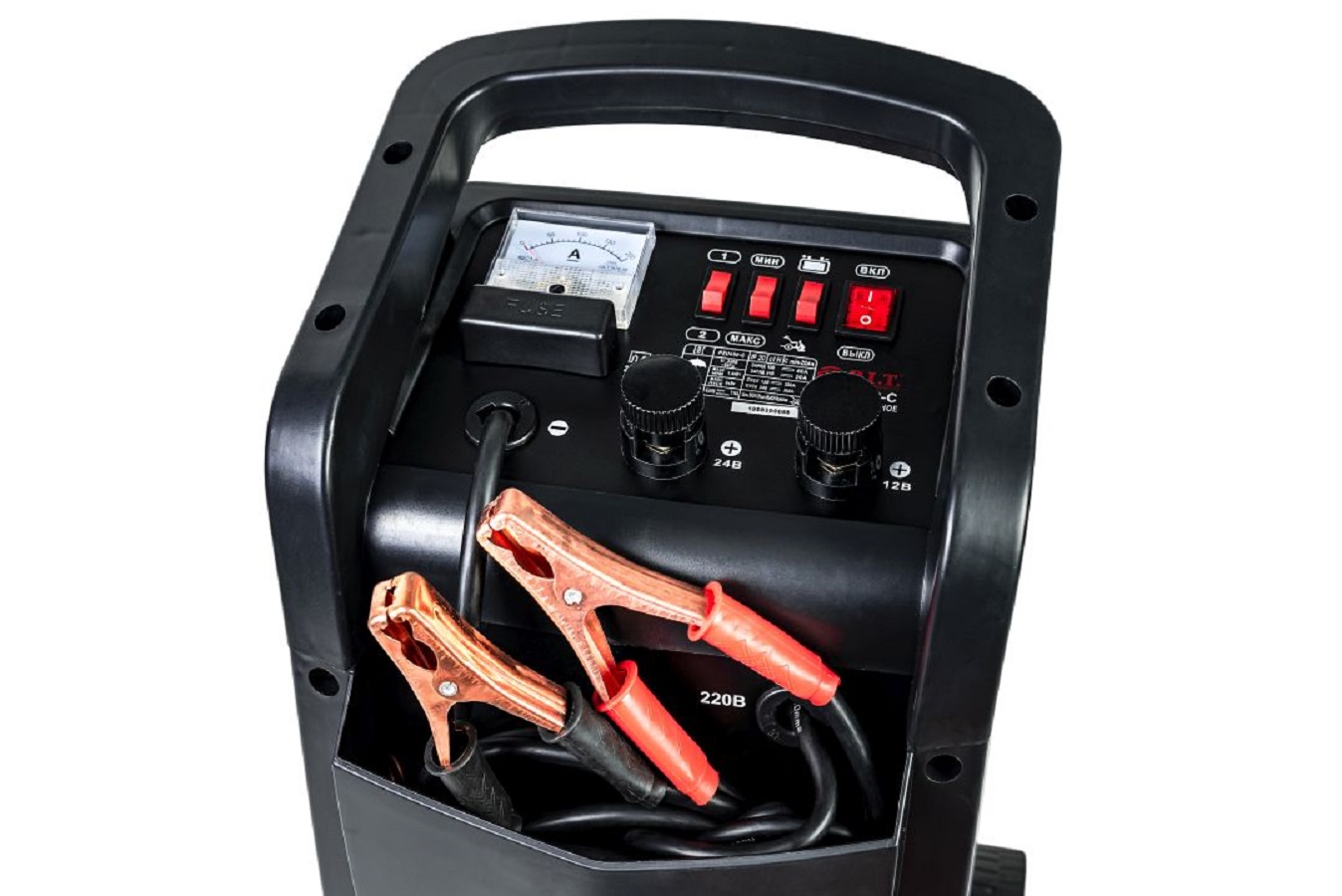 Пуско-зарядное устройство P.I.T. PZU450-C МАСТЕР (1.5/10кВт, 12/24В, ток 40/50А, ёмк. акб 40-700Ач)